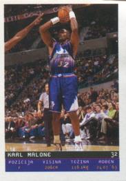 2002-03 Total Basketball Serbian Stickers #138 Karl Malone Front