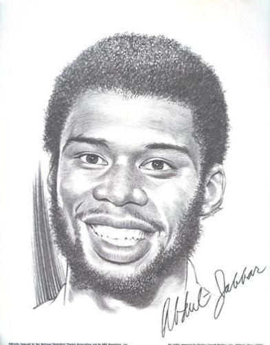1973-74 Linnett Portraits Milwaukee Bucks #NNO Kareem Abdul-Jabbar Front