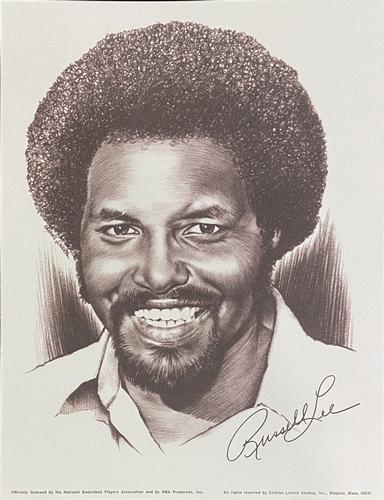1973-74 Linnett Portraits Milwaukee Bucks #NNO Russell Lee Front