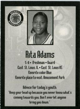 1999-00 Kentucky Wildcats Women #NNO Rita Adams Back