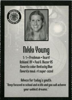 1999-00 Kentucky Wildcats Women #NNO Nikki Young Back