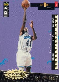 1996-97 Collector's Choice Italian - You Crash the Game Scoring Gold #C3 Glen Rice Front