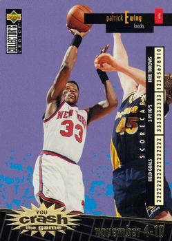 1996-97 Collector's Choice Italian - You Crash the Game Scoring Gold #C18 Patrick Ewing Front