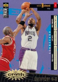 1996-97 Collector's Choice Italian - You Crash the Game Scoring Gold #C23 Mitch Richmond Front