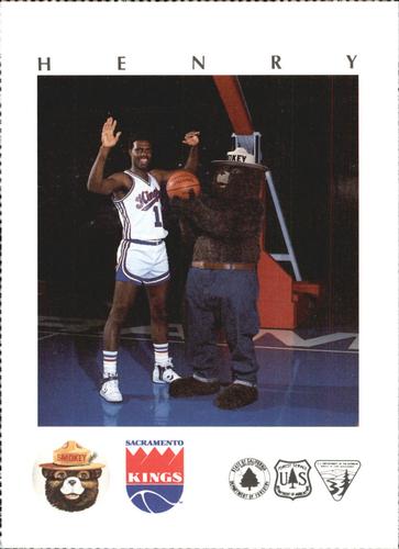 1985-86 Sacramento Kings Smokey #7 Carl Henry Front