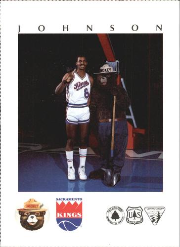 1985-86 Sacramento Kings Smokey #8 Eddie Johnson Front