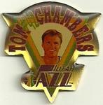 1992-93 Chevron Utah Jazz - Player Pins #4 Tom Chambers Front