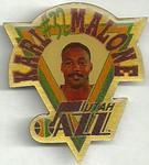 1992-93 Chevron Utah Jazz - Player Pins #5 Karl Malone Front