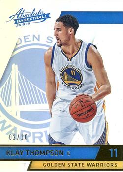2015-16 Panini Absolute - Spectrum Gold #14 Klay Thompson Front