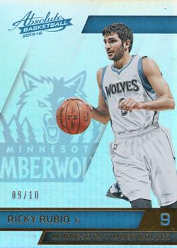 2015-16 Panini Absolute - Spectrum Gold #83 Ricky Rubio Front