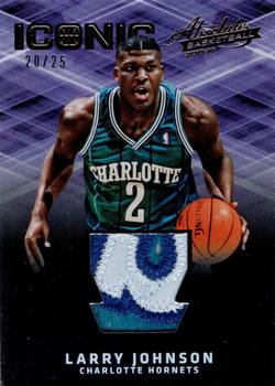 2015-16 Panini Absolute - Iconic Materials Prime #4 Larry Johnson Front