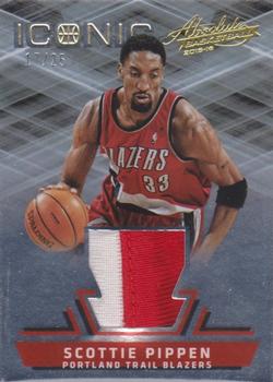 2015-16 Panini Absolute - Iconic Materials Prime #28 Scottie Pippen Front