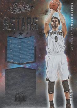 2015-16 Panini Absolute - NBA Stars Materials #2 Ricky Rubio Front
