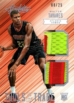 2015-16 Panini Absolute - Tools of the Trade Rookie Materials Dual Patch #33 Walter Tavares Front