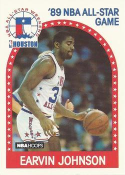 1989-90 Hoops All-Star Panels Perforated #166 Magic Johnson Front