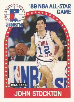 1989-90 Hoops All-Star Panels Perforated #297 John Stockton Front