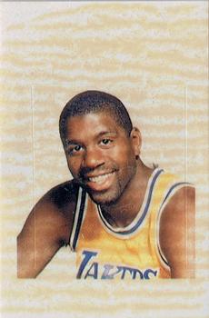 1988 Fournier NBA Estrellas - Stickers #NNO Magic Johnson Front