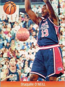 1995 Joan Basket Dominos NBA Greek #7 Shaquille O'Neal Front