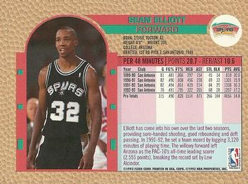 1992-93 Fleer NBA Rising Star Golden Magazine Perforated #NNO Sean Elliott Back