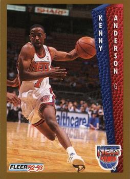 1992-93 Fleer NBA Rising Star Golden Magazine Perforated #NNO Kenny Anderson Front
