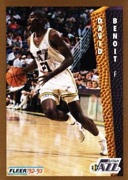 1992-93 Fleer NBA Rising Star Golden Magazine Perforated #NNO David Benoit Front