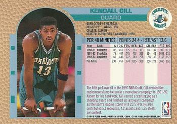 1992-93 Fleer NBA Rising Star Golden Magazine Perforated #NNO Kendall Gill Back