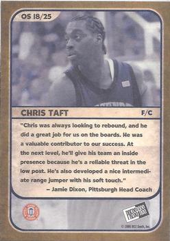 2005 Press Pass - Old School Collectors Series #OS18/25 Chris Taft Back
