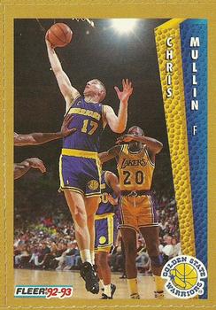 1992-93 Fleer NBA Shooting Stars Golden Magazine Perforated #NNO Chris Mullin Front