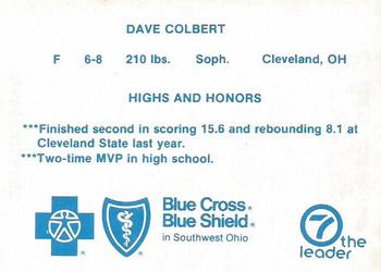 1983-84 Dayton Flyers #NNO Dave Colbert Back