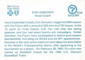 1983-84 Dayton Flyers #NNO Don Donoher Back