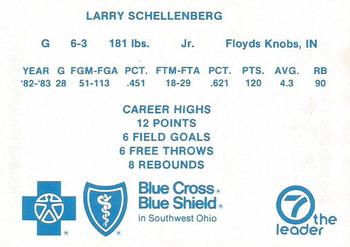 1983-84 Dayton Flyers #NNO Larry Schellenberg Back