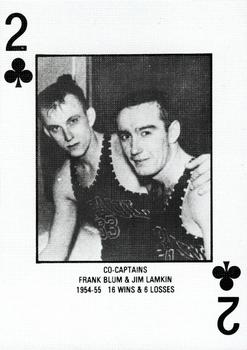 1986-87 DePaul Blue Demons Playing Cards #2♣ Frank Blum / Jim Lamkin Front