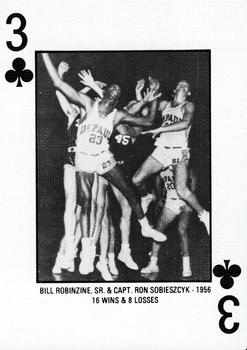 1986-87 DePaul Blue Demons Playing Cards #3♣ Bill Robinzine / Ron Sobieszcyzk Front