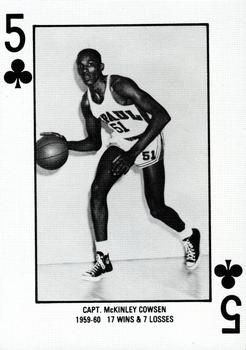 1986-87 DePaul Blue Demons Playing Cards #5♣ McKinley Cowsen Front