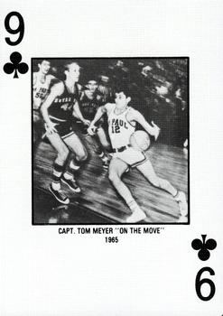 1986-87 DePaul Blue Demons Playing Cards #9♣ Tom Meyer Front