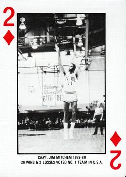 1986-87 DePaul Blue Demons Playing Cards #2♦ Jim Mitchem Front