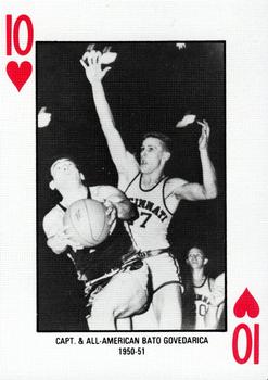 1986-87 DePaul Blue Demons Playing Cards #10♥ Bato Govedarica Front