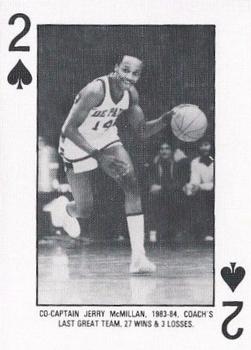 1986-87 DePaul Blue Demons Playing Cards #2♠ Jerry McMillan Front