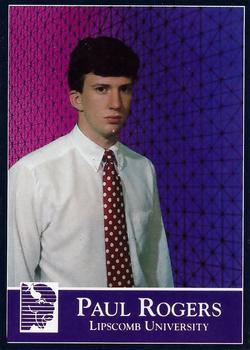 1991-92 David Lipscomb University Bison #19 Paul Rogers Front