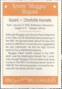 1991 Little Basketball Big Leaguers #5 Muggsy Bogues Back