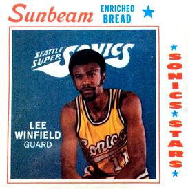 1971-72 Sunbeam Bread Seattle SuperSonics #10 Lee Winfield Front