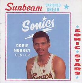 1969-70 Sunbeam Bread Seattle SuperSonics #NNO Dorie Murrey Front