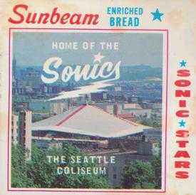 1969-70 Sunbeam Bread Seattle SuperSonics #NNO Seattle Coliseum Front