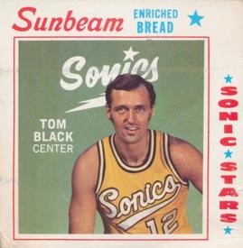 1970-71 Sunbeam Bread Seattle SuperSonics #NNO Tom Black Front