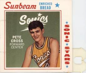 1970-71 Sunbeam Bread Seattle SuperSonics #NNO Pete Cross Front