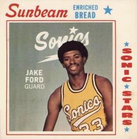 1970-71 Sunbeam Bread Seattle SuperSonics #NNO Jake Ford Front