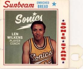 1970-71 Sunbeam Bread Seattle SuperSonics #NNO Len Wilkens Front