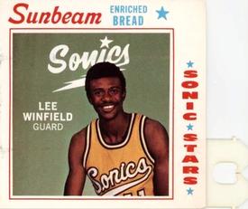 1970-71 Sunbeam Bread Seattle SuperSonics #NNO Lee Winfield Front