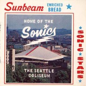 1970-71 Sunbeam Bread Seattle SuperSonics #NNO Seattle Coliseum Front
