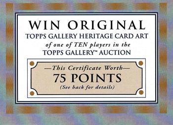 1999-00 Topps Gallery - Checklists #3 Checklist 3 Back